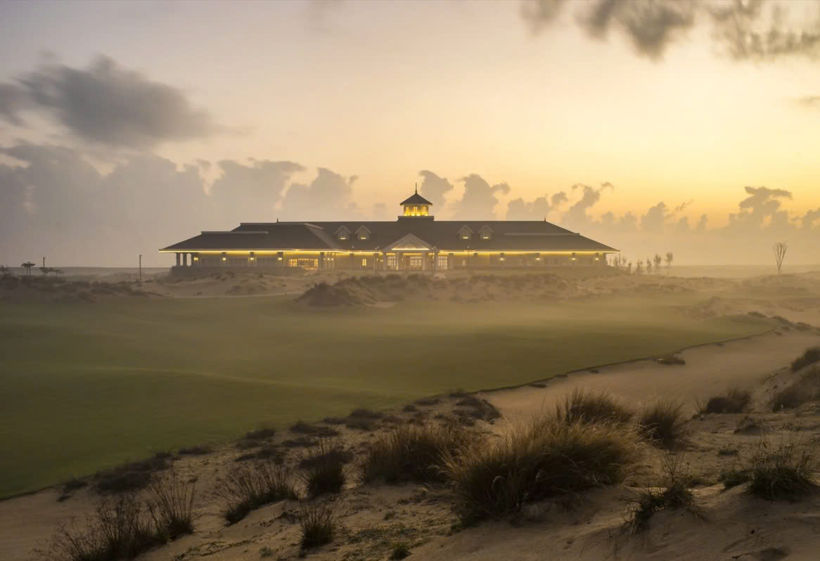 Clubhouse with early 20th century architecture